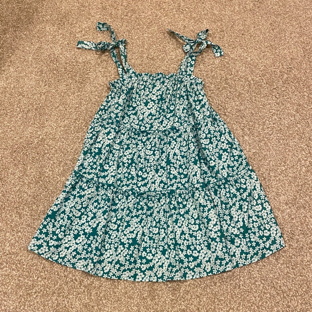 Floral Shoulder Tie Dress
